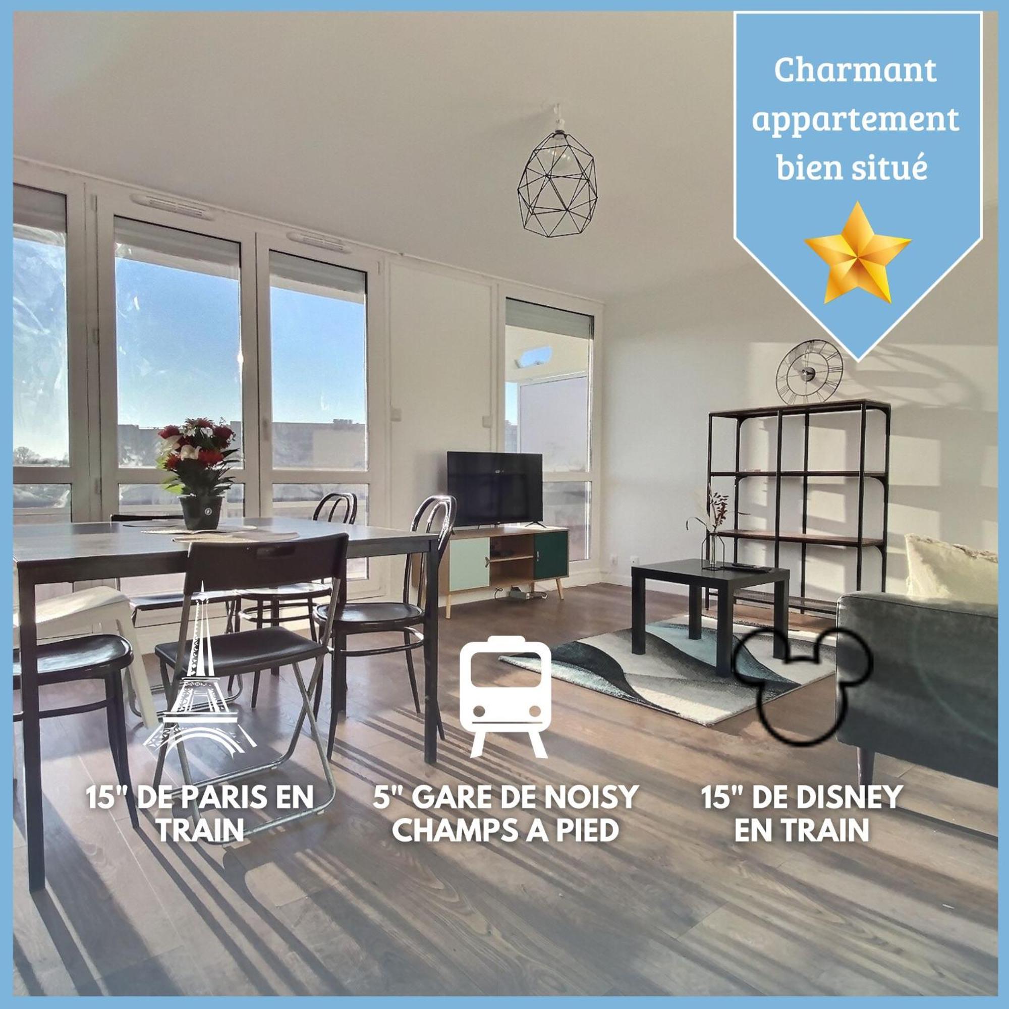 L'Appart Passerelle Paris Et Disney - Cozy Houses Нуази-ле-Гран Екстериор снимка